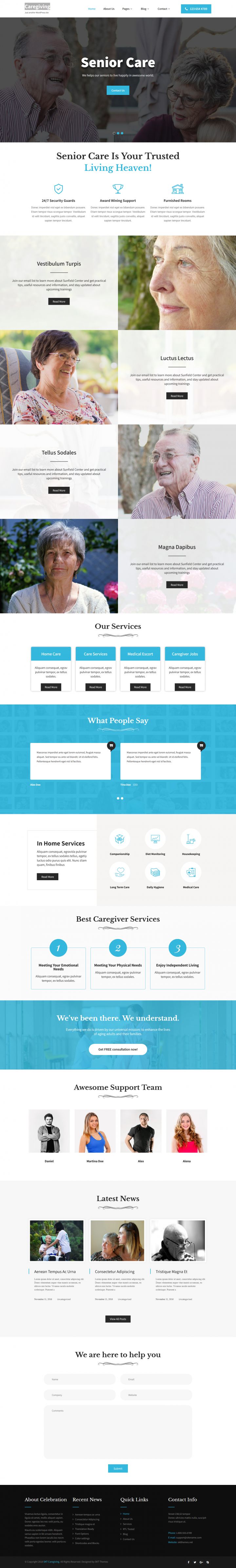 WordPress шаблон SKT Themes Caregiving