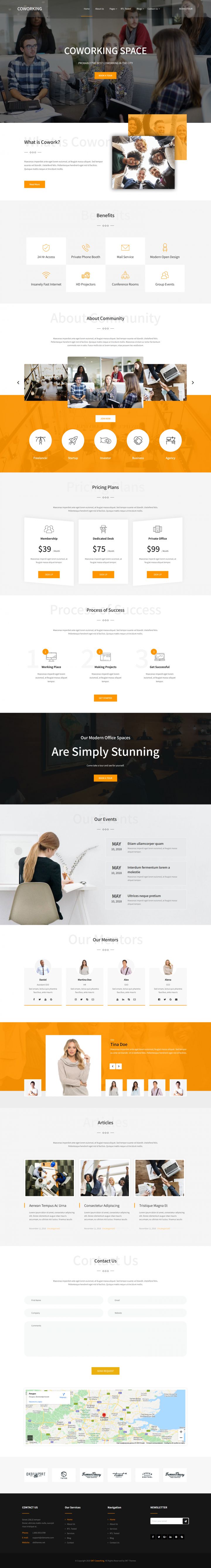 WordPress шаблон SKT Themes CoWorking