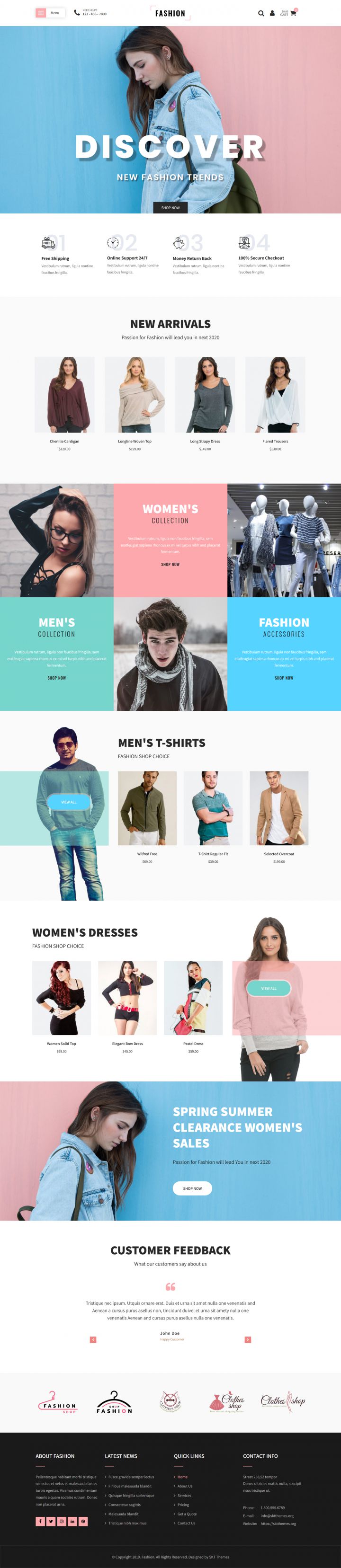 WordPress шаблон SKT Themes Ele Fashion