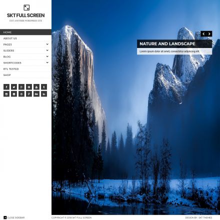 SKT Themes Full Screen Pro