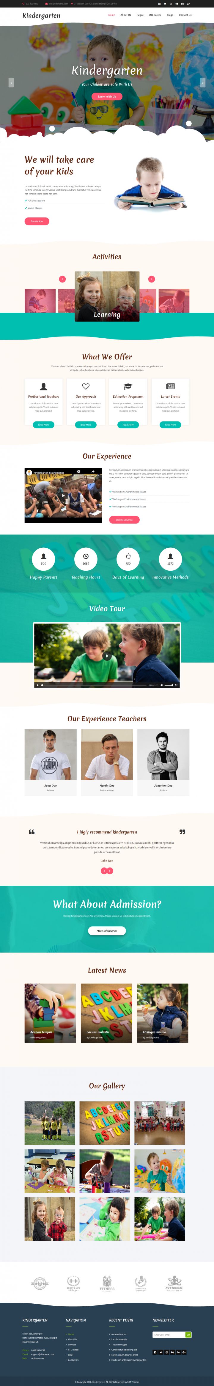 WordPress шаблон SKT Themes Kindergarten