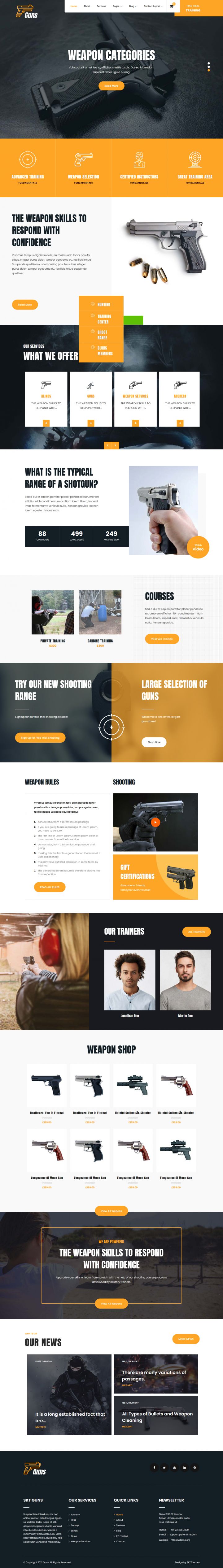 WordPress шаблон SKT Themes Guns