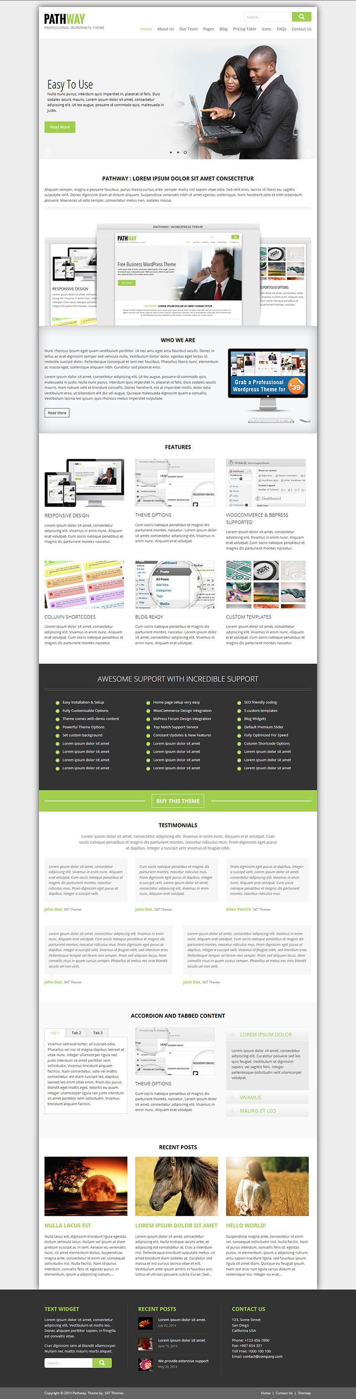 WordPress шаблон SKT Themes Pathway Pro