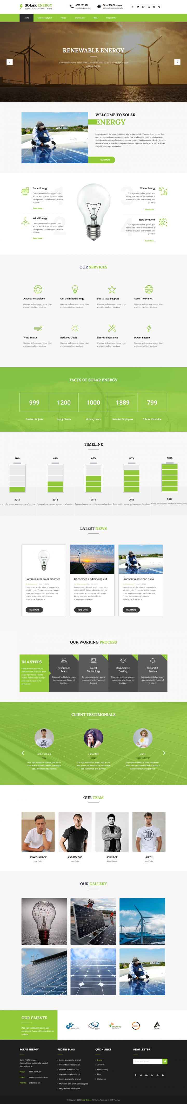 WordPress шаблон SKT Themes Solar Energy Pro