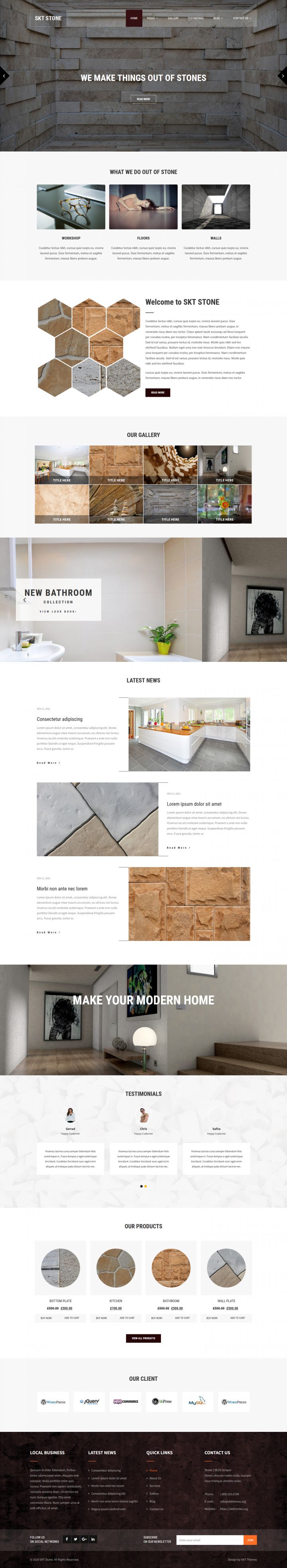 WordPress шаблон SKT Themes Stone Pro