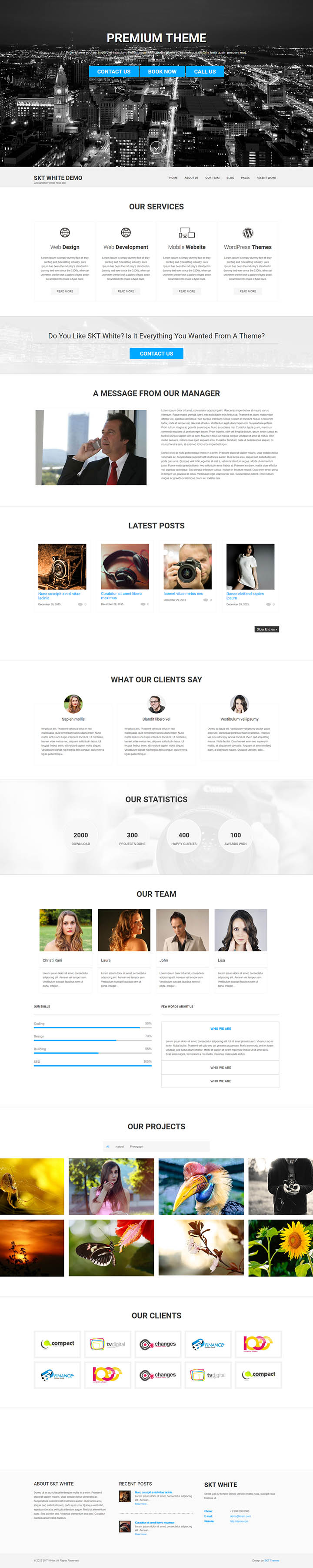 WordPress шаблон SKT Themes White Pro