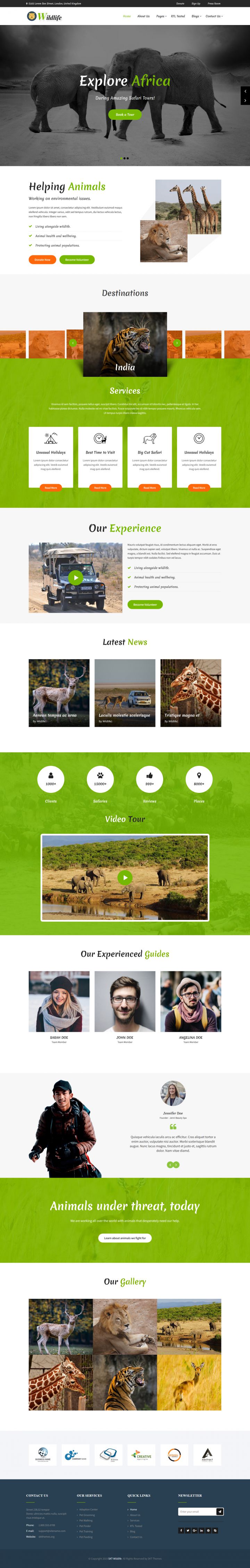 WordPress шаблон SKT Themes WildLife