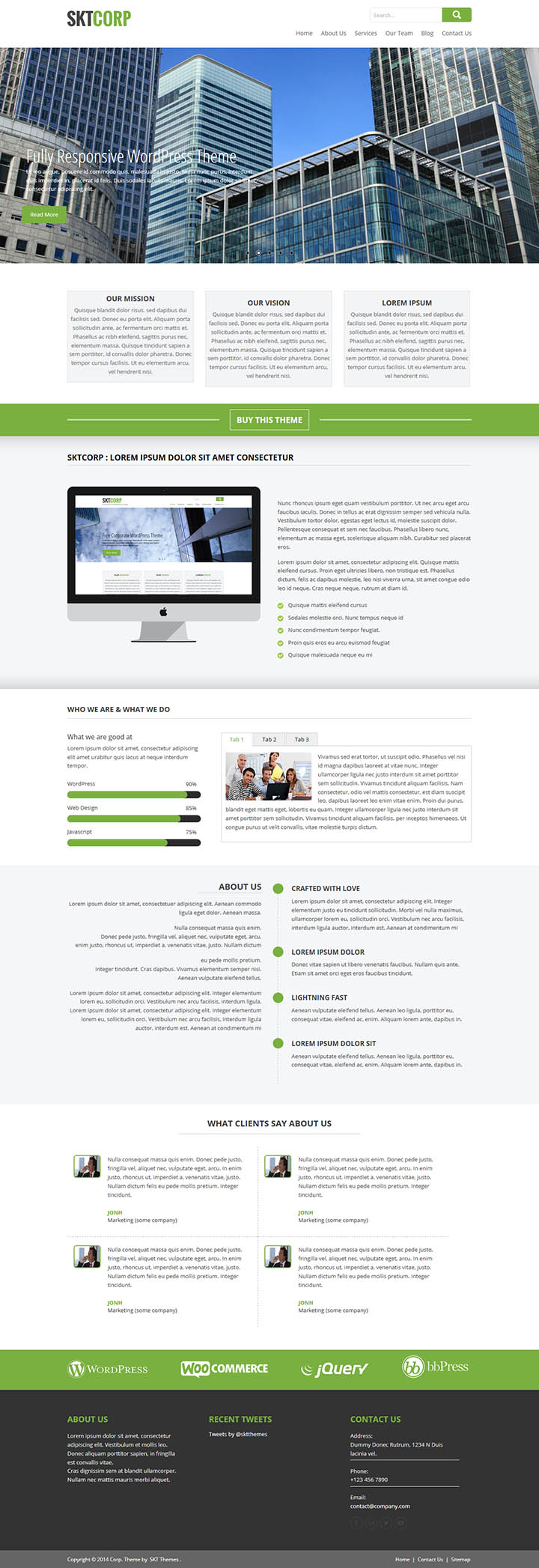 WordPress шаблон SKT Themes Corp Pro