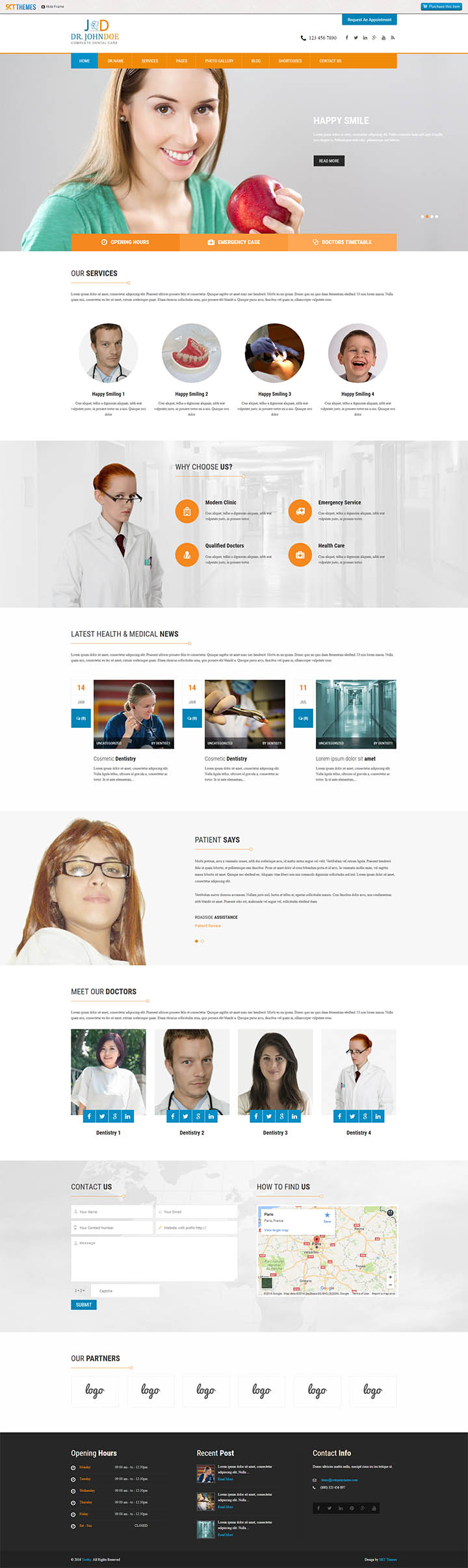 WordPress шаблон SKT Themes Toothy Pro