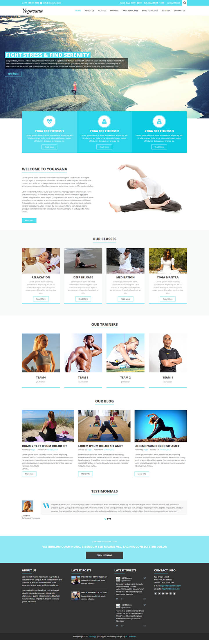 WordPress шаблон SKT Themes Yogi Pro