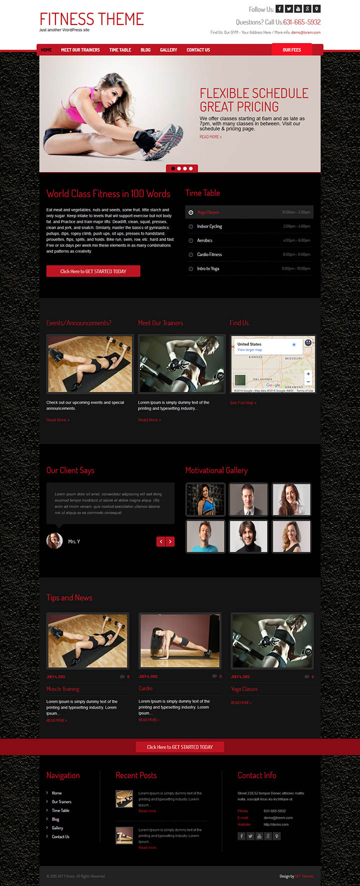 WordPress шаблон SKT Themes Zym Pro