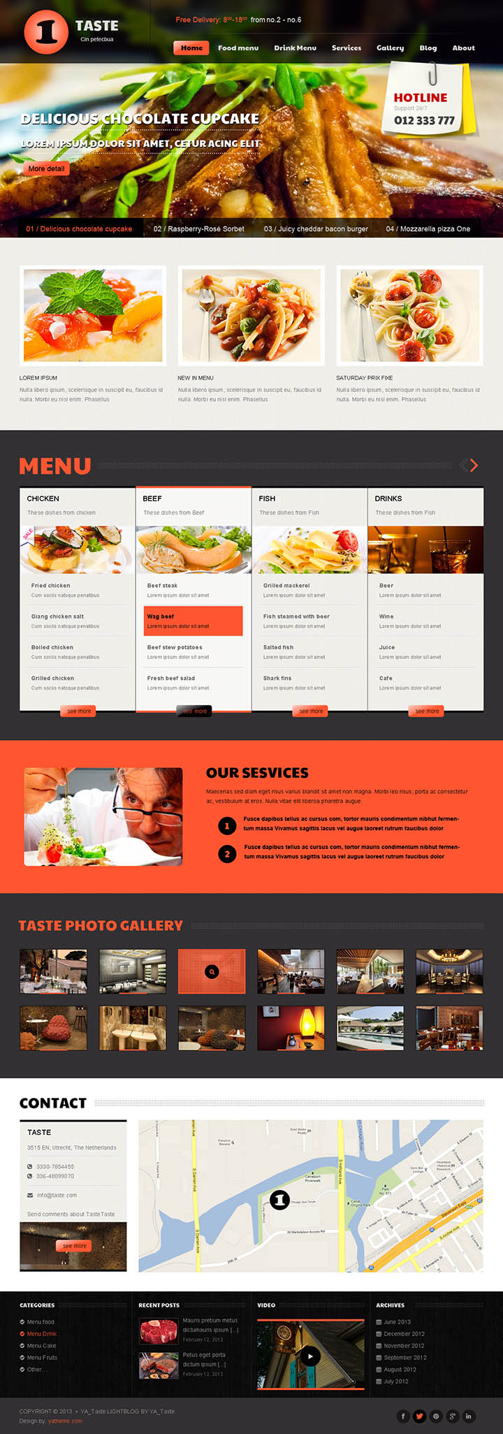 WordPress шаблон SmartAddons SW Taste