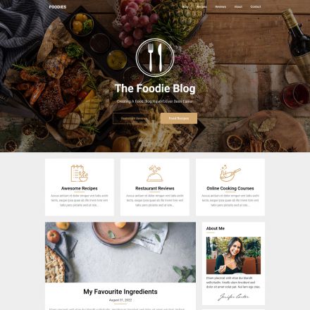 Superb Themes Foodie Blog