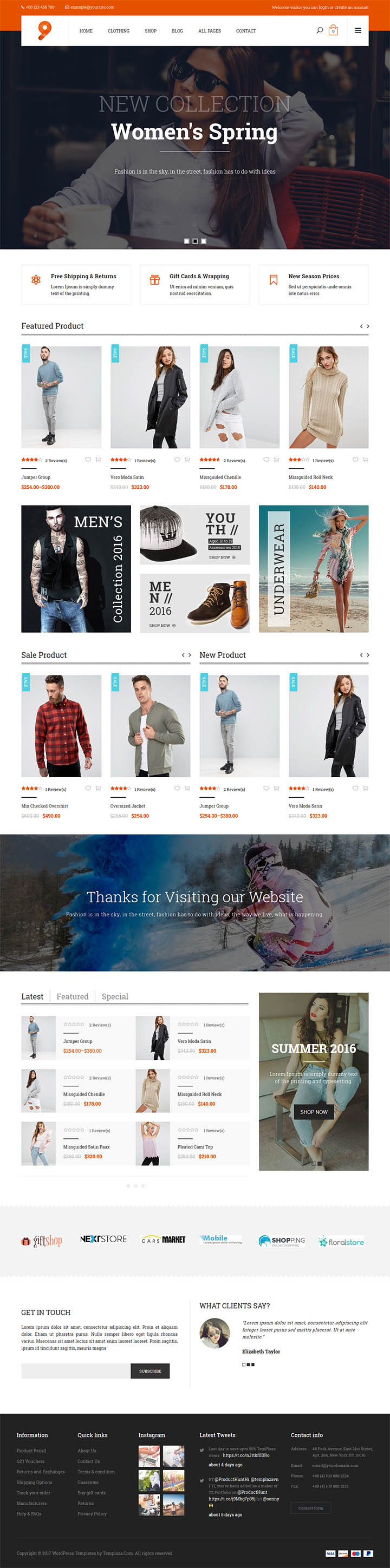 WordPress шаблон TemPlaza 9 Fashion