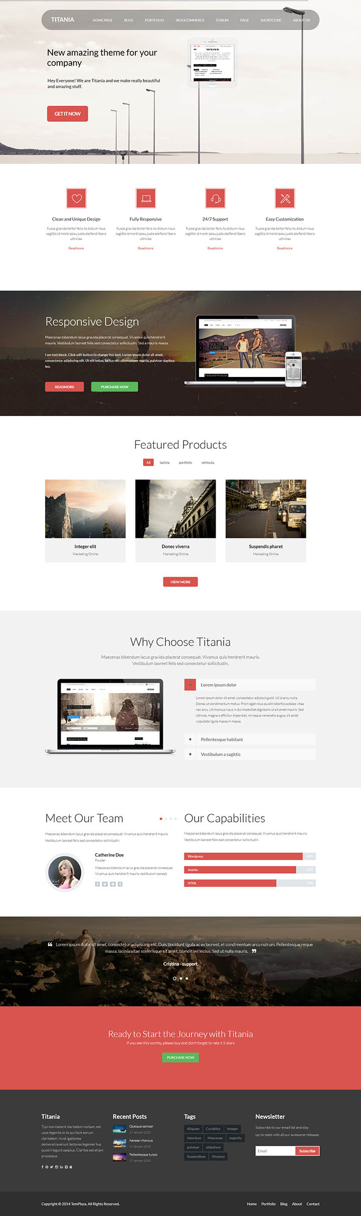 WordPress шаблон TemPlaza Titania