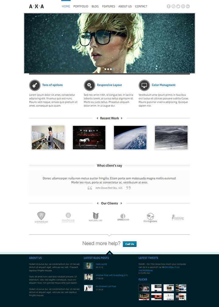 WordPress шаблон TeslaThemes AXA