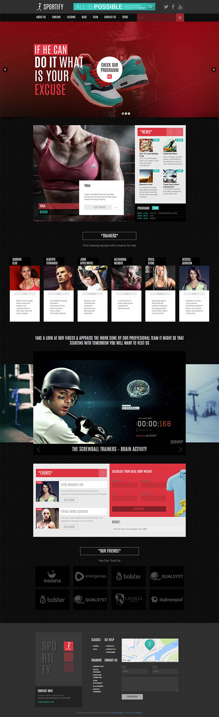 WordPress шаблон TeslaThemes Sportify