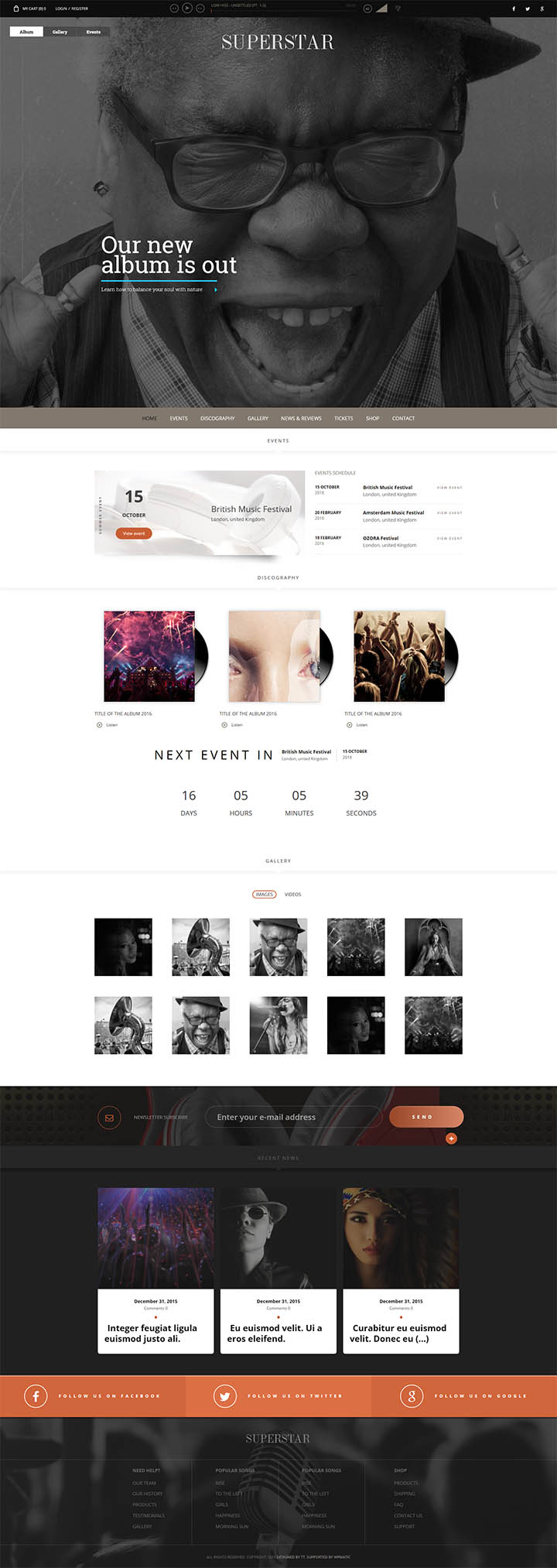 WordPress шаблон TeslaThemes Superstar