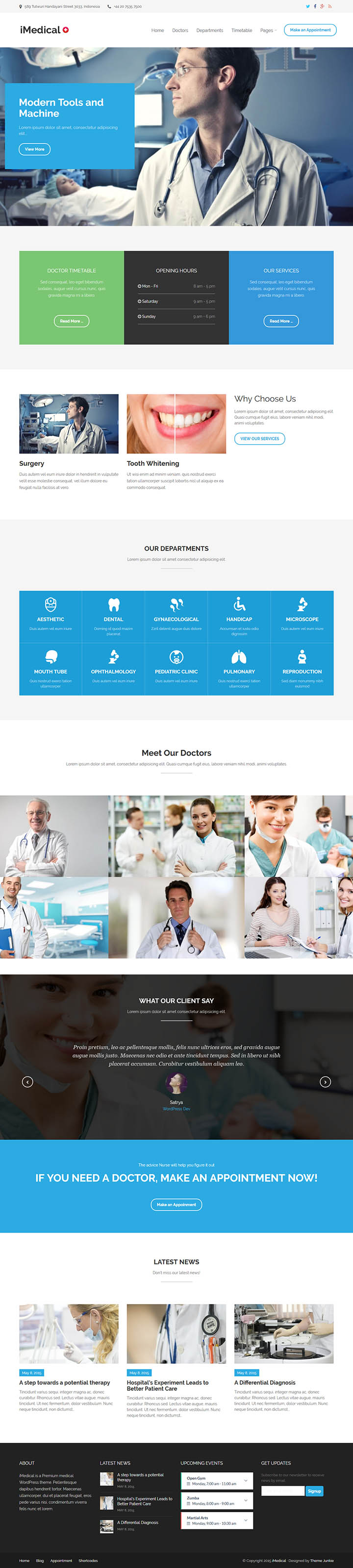 WordPress шаблон Theme Junkie iMedical