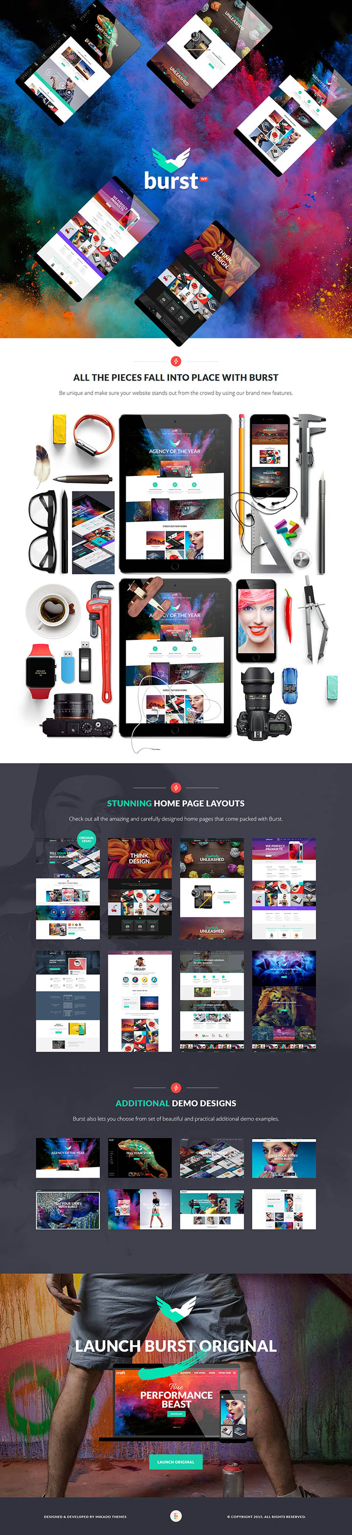 WordPress шаблон ThemeForest Burst