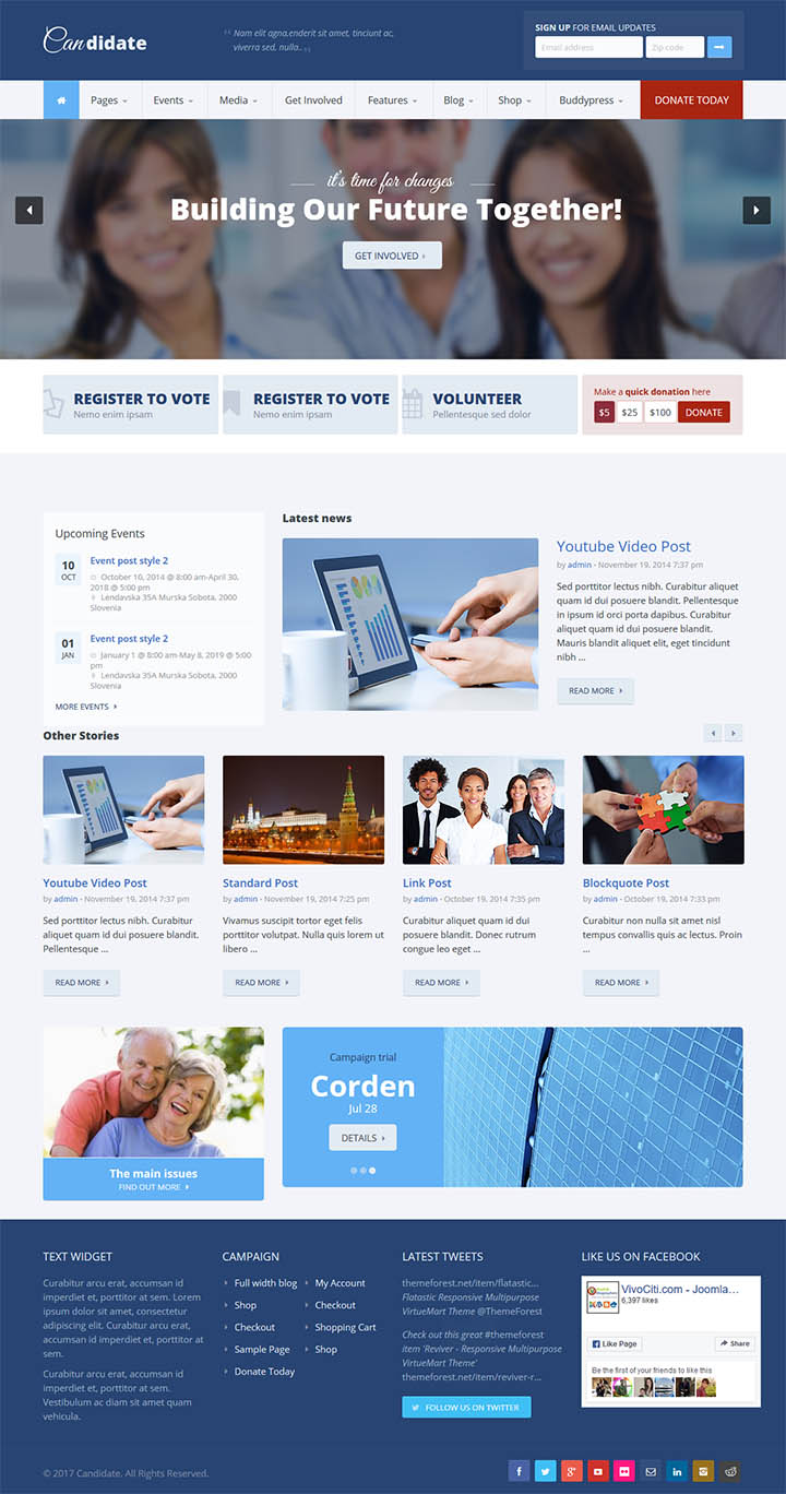 WordPress шаблон ThemeForest Candidate