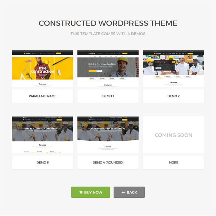 WordPress шаблон ThemeForest Constructed