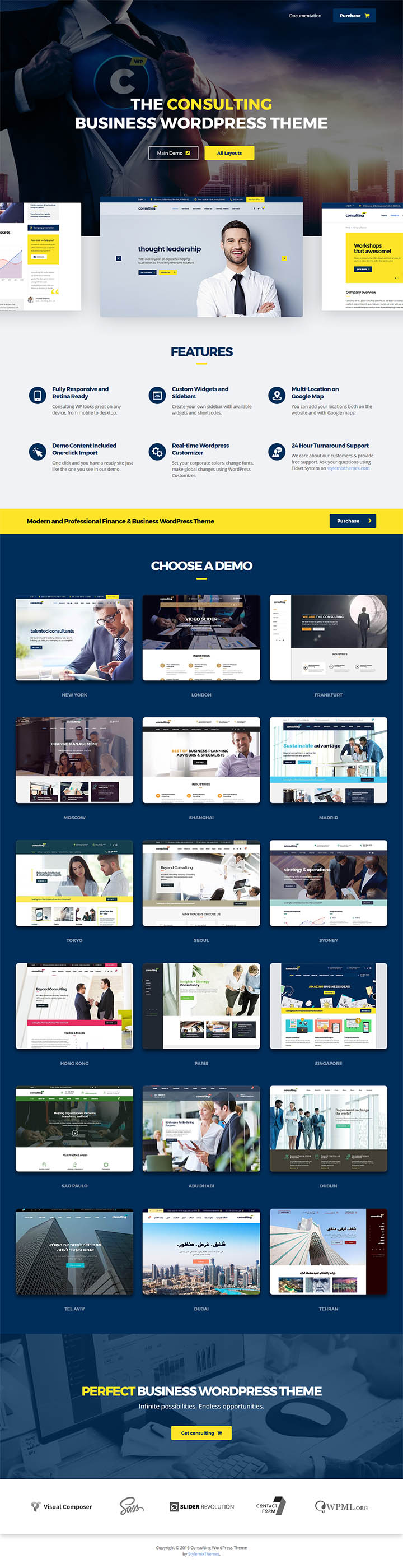 WordPress шаблон ThemeForest Consulting