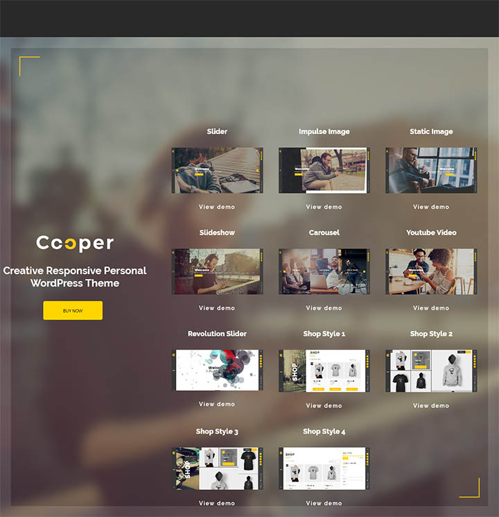 WordPress шаблон ThemeForest Cooper