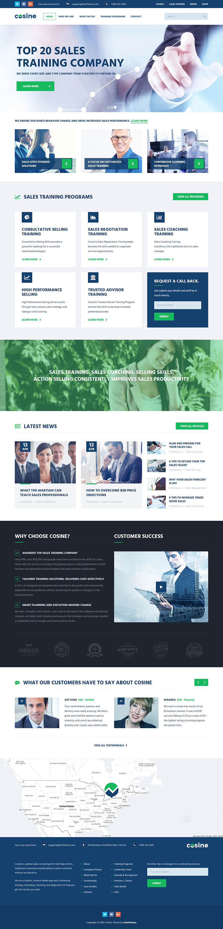 WordPress шаблон ThemeForest Cosine