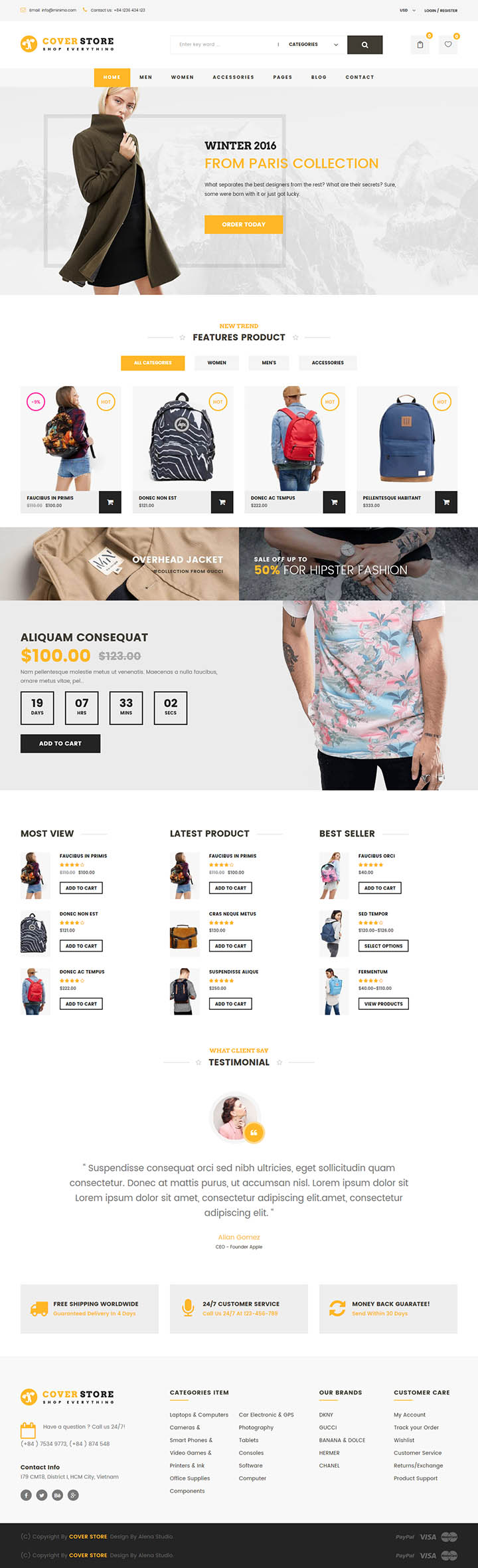 WordPress шаблон ThemeForest Cover Shop