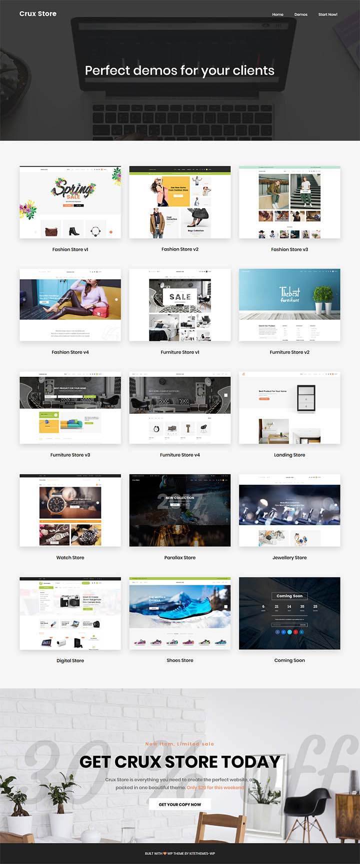 WordPress шаблон ThemeForest CruxStore