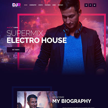 ThemeForest DJ Rainflow