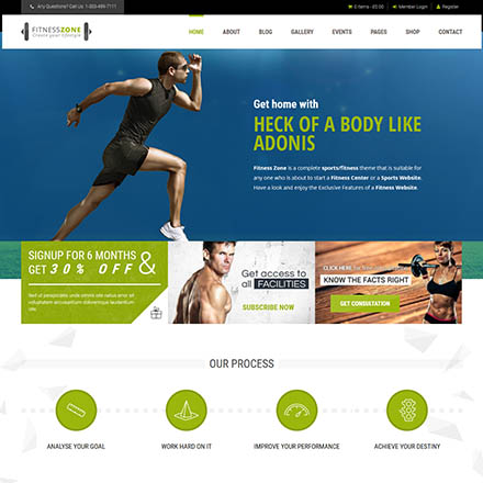 ThemeForest Fitness Zone