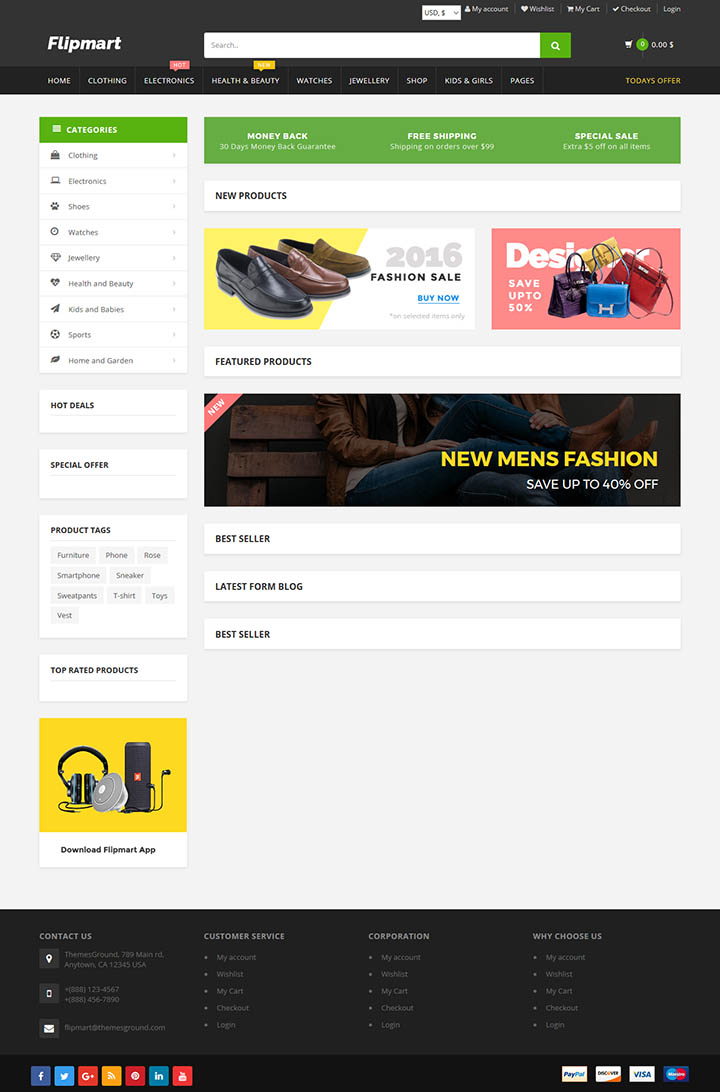 WordPress шаблон ThemeForest Flipmart