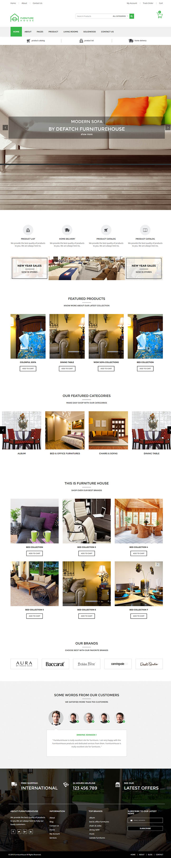 WordPress шаблон ThemeForest Furniture