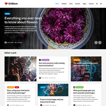 ThemeForest Gridlove