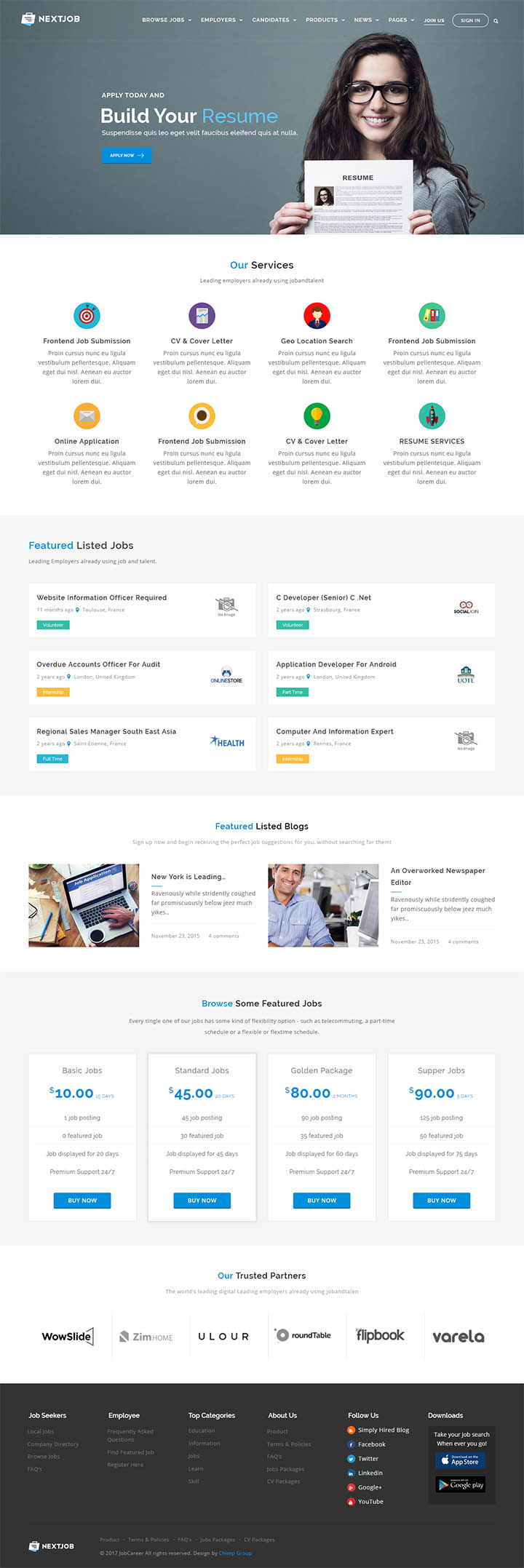 WordPress шаблон ThemeForest JobCareer