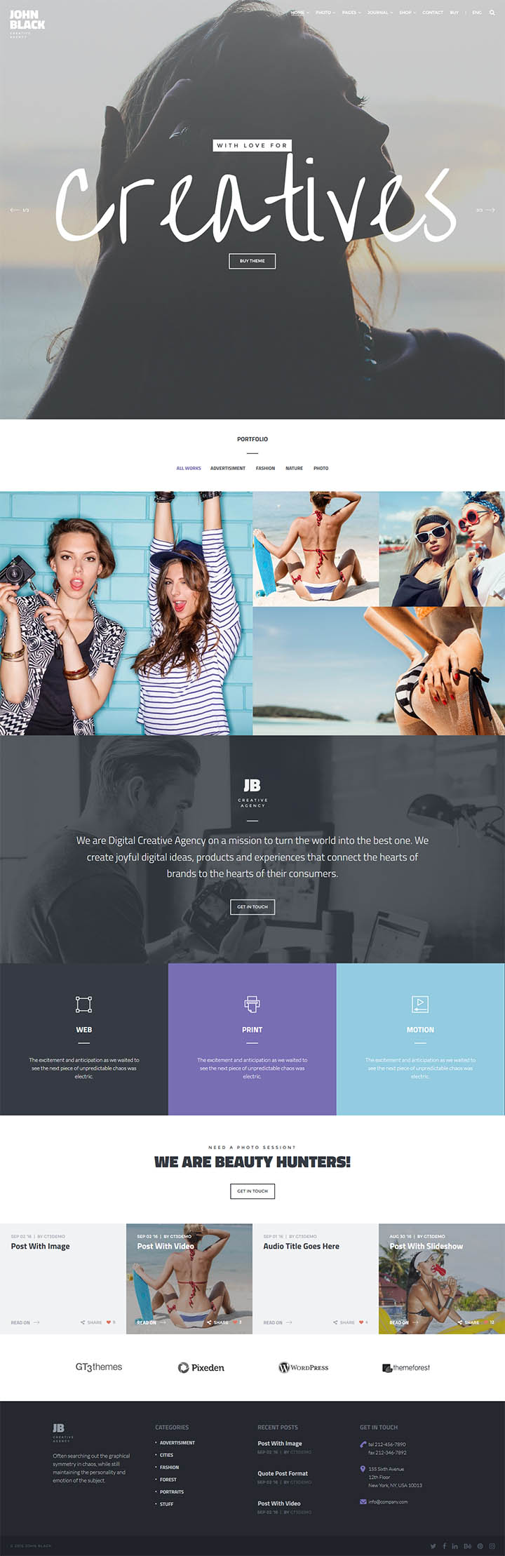 WordPress шаблон ThemeForest JohnBlack