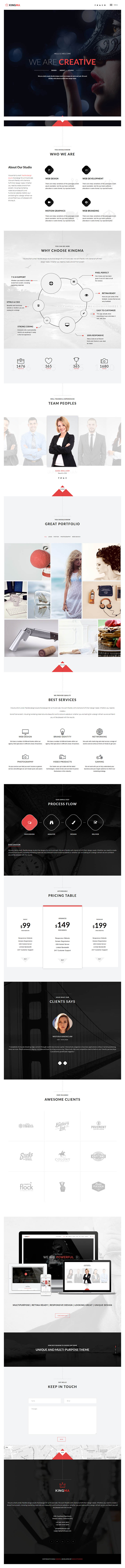 WordPress шаблон ThemeForest KingMa