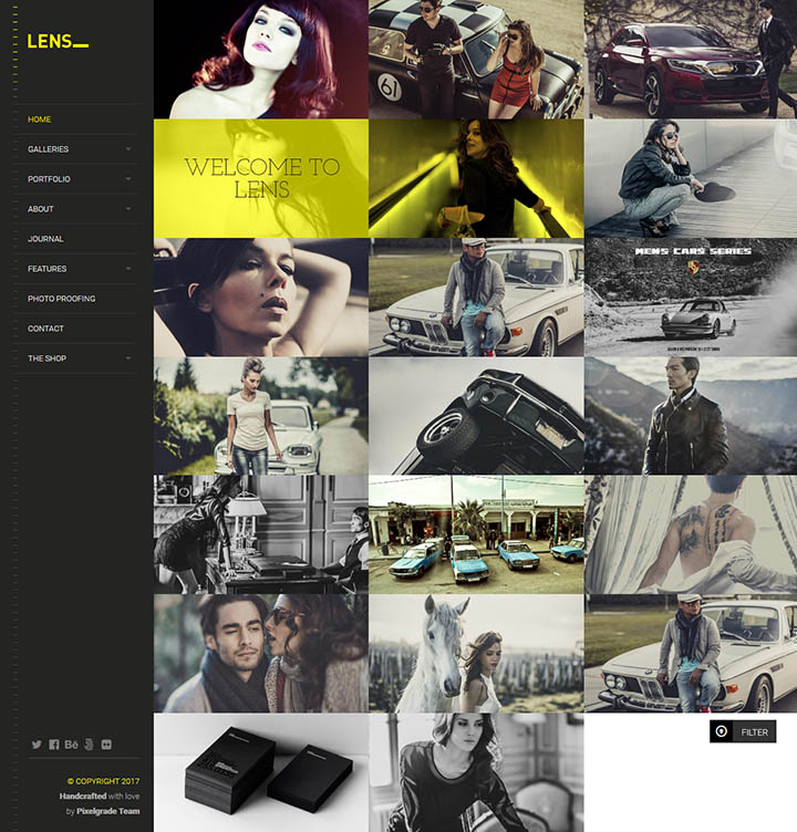 WordPress шаблон ThemeForest LENS