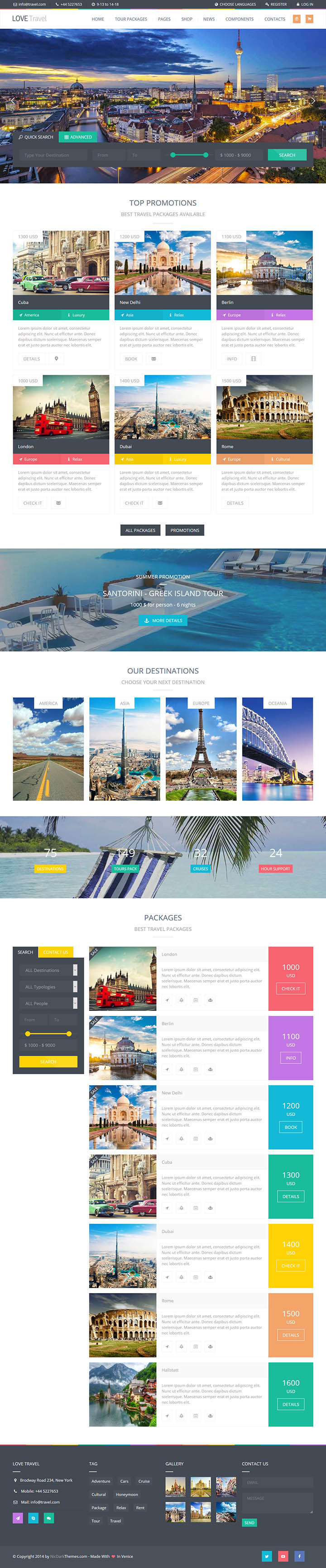 WordPress шаблон ThemeForest Love Travel