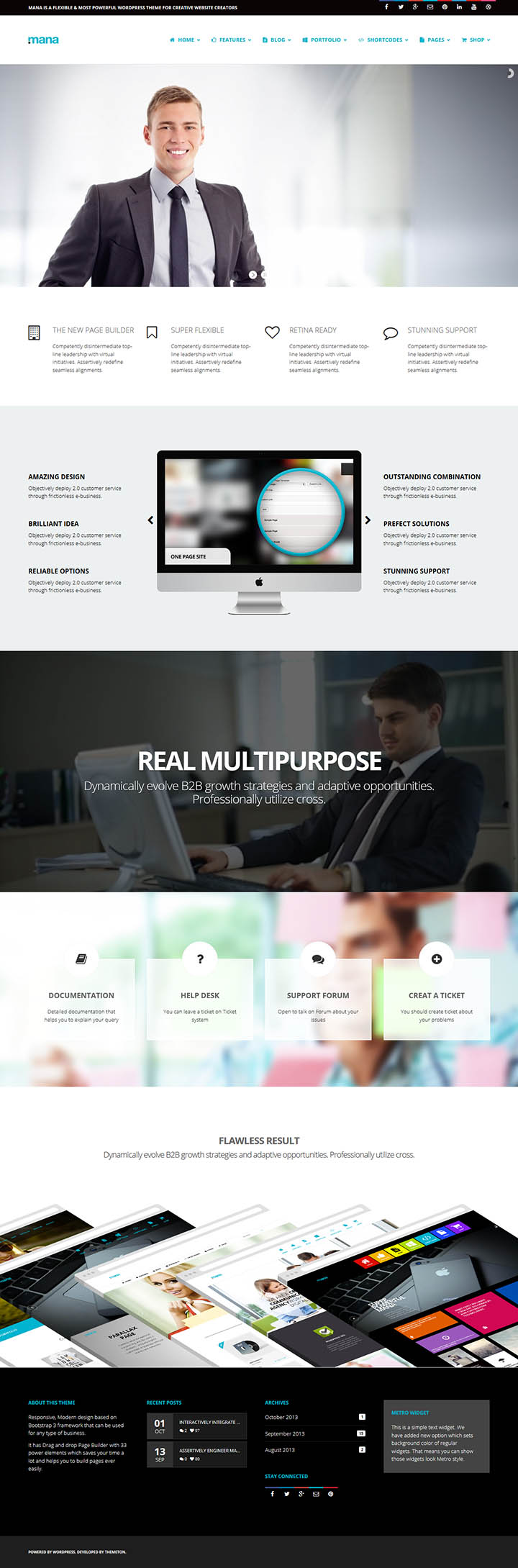 WordPress шаблон ThemeForest Mana