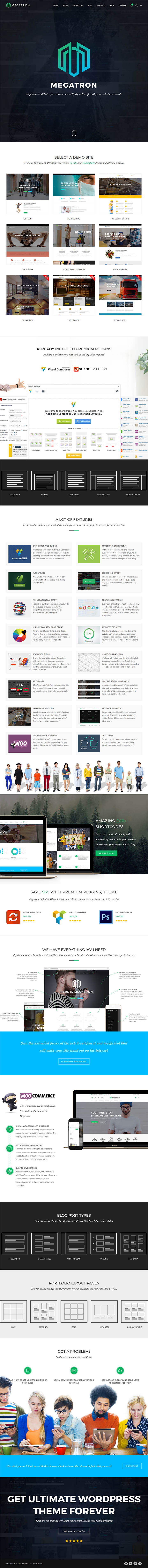 WordPress шаблон ThemeForest Megatron