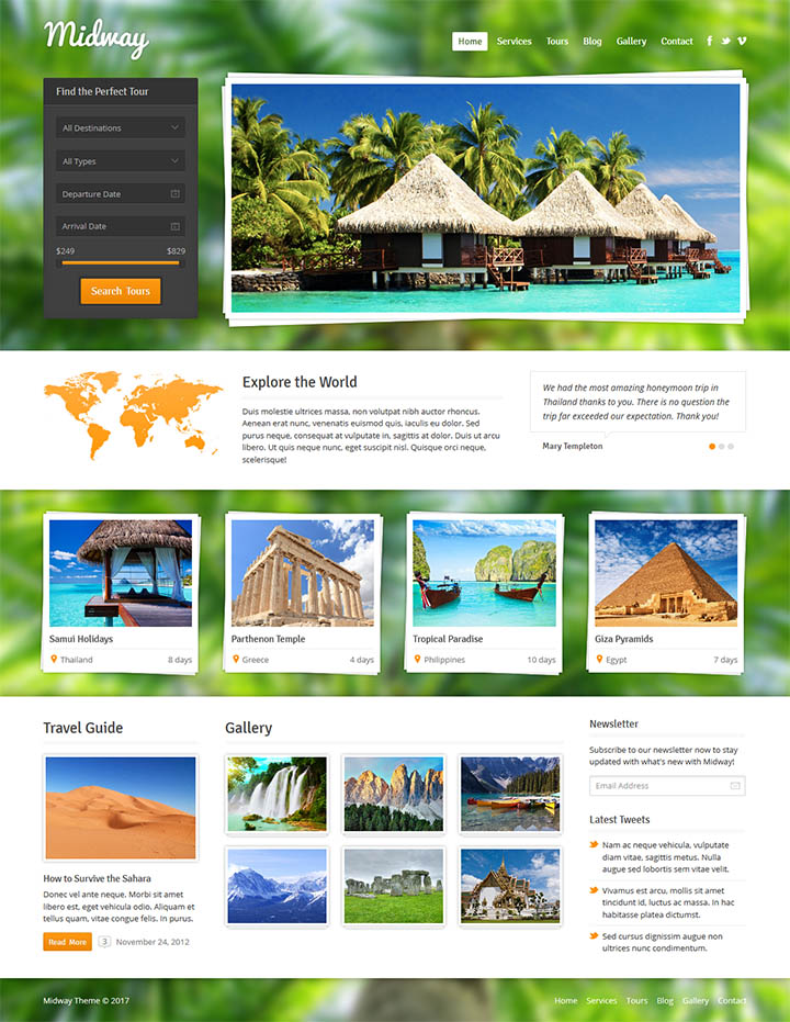 WordPress шаблон ThemeForest Midway