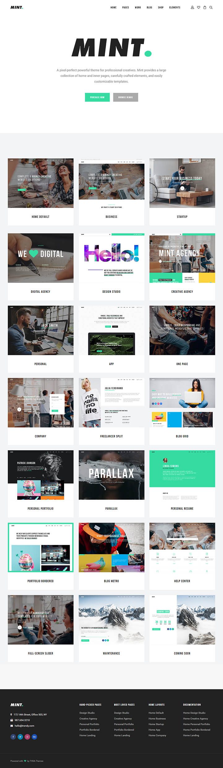 WordPress шаблон ThemeForest Mint