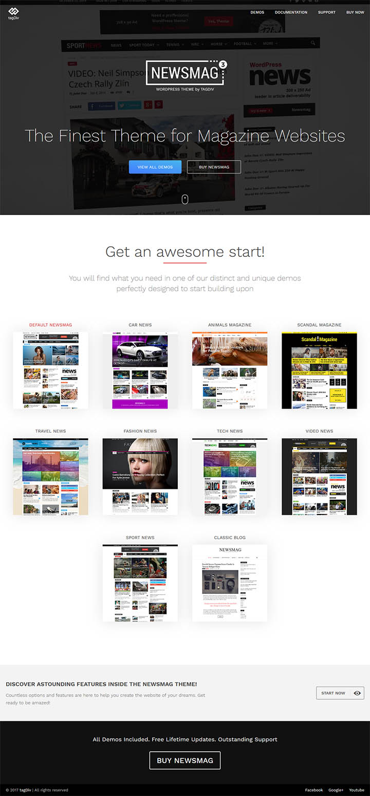 WordPress шаблон ThemeForest Newsmag