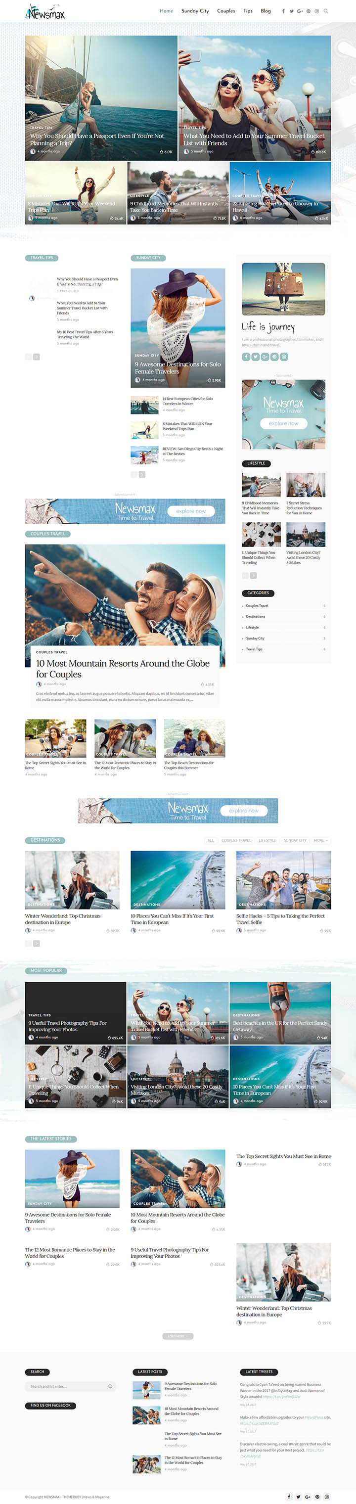 WordPress шаблон ThemeForest Newsmax
