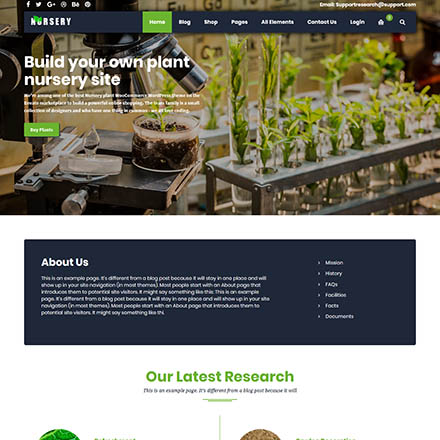 ThemeForest NurseryPlant