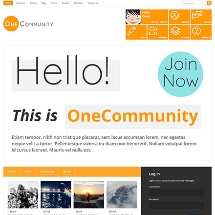 ThemeForest OneCommunity