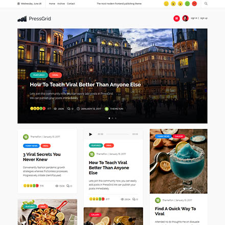 ThemeForest PressGrid